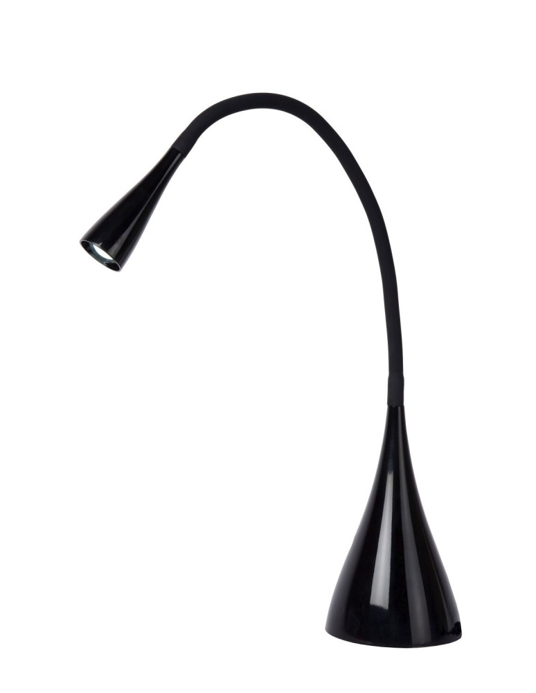 Lampki biurkowe - Lucide ZOZY Biurkowa LED 3W 3000K 300LM H48cm Black  18650/03/30 - produkt kolory-swiatla.pl 1