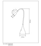 Lampki biurkowe - Lucide ZOZY Biurkowa LED 3W 3000K 300LM H48cm Black  18650/03/30 - product 13