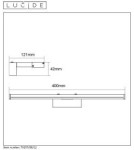 Kinkiety łazienkowe - Lucide ONNO Mirror Light LED 8W L40cm 79297/08/12 - produkt 11