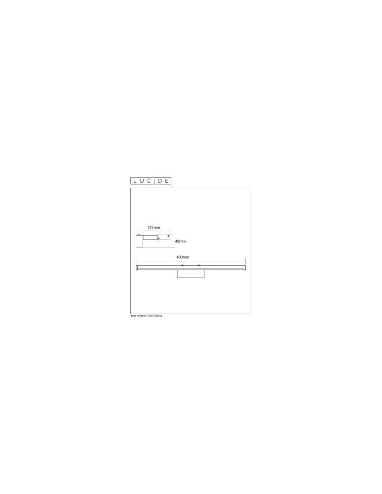 Lucide ONNO Mirror Light LED 8W L40cm 79297/08/12