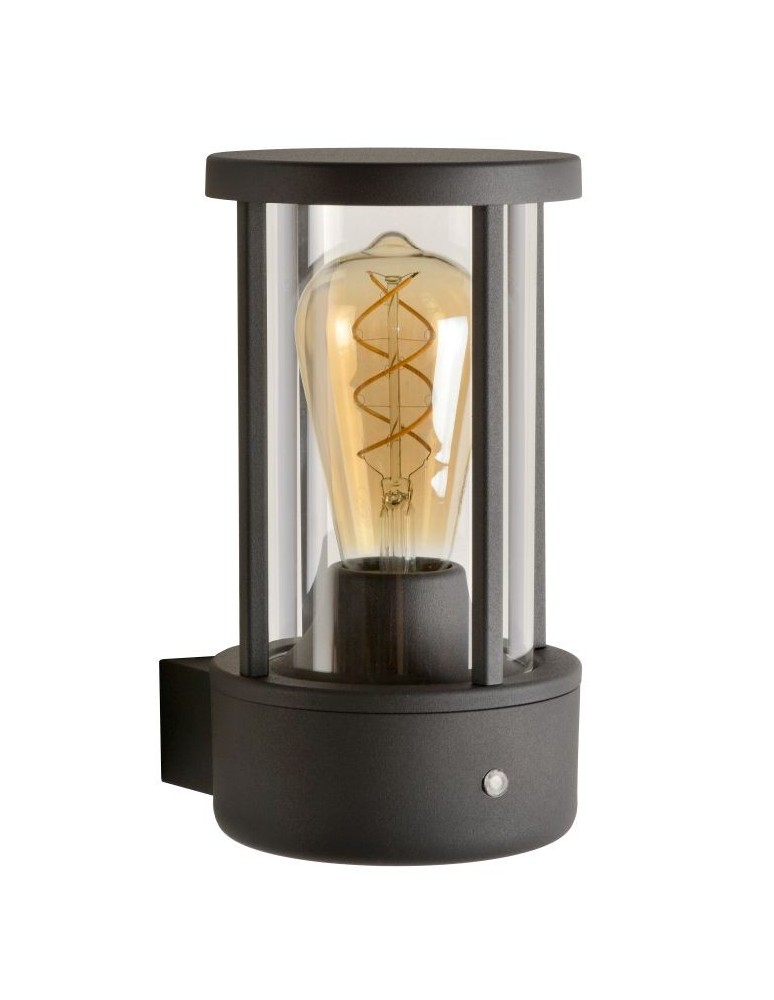 Lucide LORI Ścienna E27 IP44 H21.8cm Czarny 14893/01/30