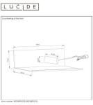 Kinkiety w stylu skandynawskim - Lucide SEBO Ścienna E27/40W L35 W 06218/01/30 - produkt 13