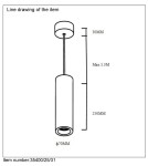 Lampy wiszące - Lucide GIPSY Wisząca Round GU10 H25c 35400/25/31 - produkt 9