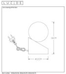 Lampy stołowe w stylu skandynawskim - Lucide LEN Biurkowa G9excl 10cm H2 45561/01/70 - product 11