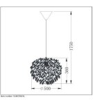 Lampy wiszące - Lucide GOOSY SOFT Wisząca E27 50cm W 71367/50/31 - produkt 13