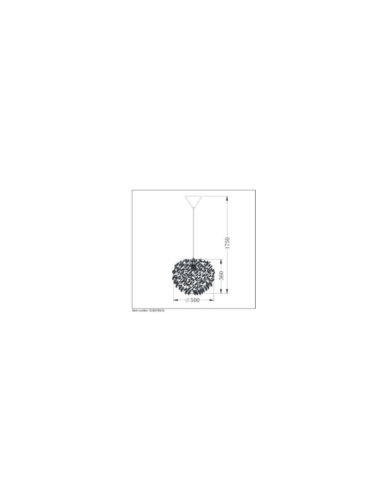 Lucide GOOSY SOFT Wisząca E27 50cm W 71367/50/31