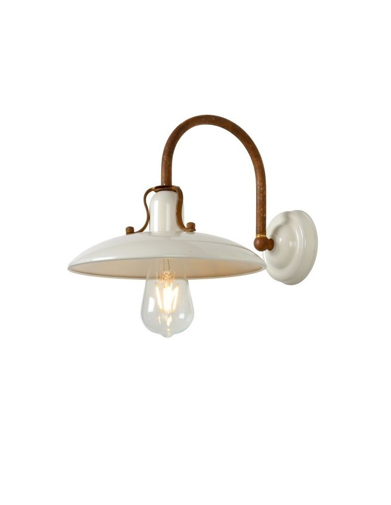 Kinkiety - Lucide ROMER Ścienna E27 24cm Cre 30276/01/38 - produkt kolory-swiatla.pl 1