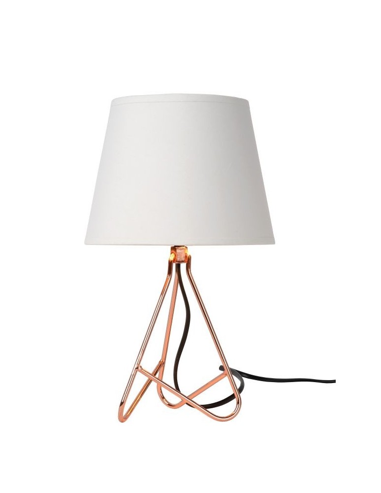 Lampy stołowe z abażurem - Lucide GITTA Biurkowa E14 H30cm Red 47500/81/17 - produkt kolory-swiatla.pl 1