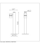 Lampy ogrodowe stojące - Lucide ARNE-LED H.50cm 1x GU10 LED/5W Czarny 14867/49/30 Stojąca - produkt 11