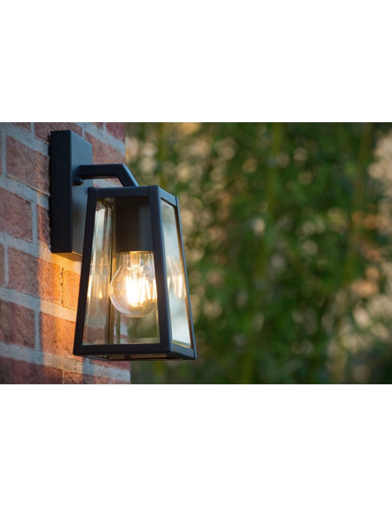 Lucide MATSLOT Ścienna IP23 E27 H25cm Czarny 29828/01/30