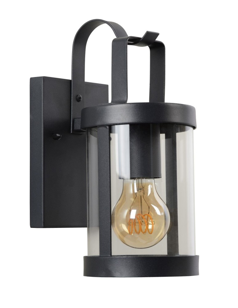 Lucide LINDELO Ścienna IP23 E27 H28cm Czarny 29825/01/30