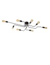 Lucide LESTER Plafon Light 8xE27 150/80/20cm Czarny 21112/08/30