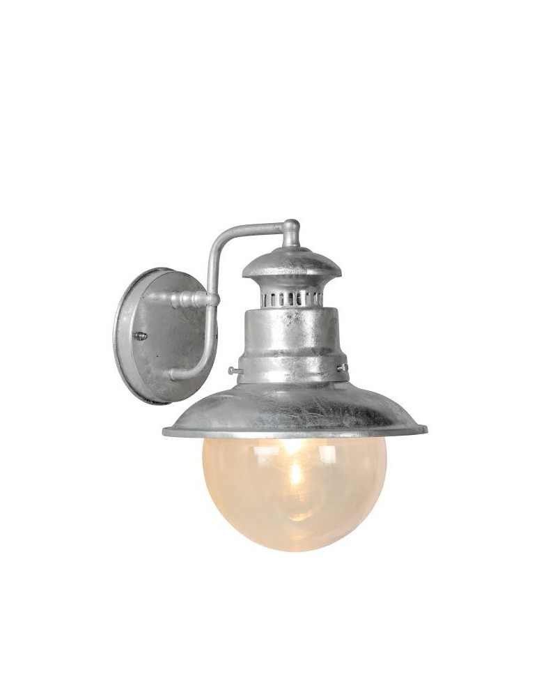 Kinkiety zewnętrzne - Lucide FIGO kinkiet IP44 E27 L24 W21 H27cm Galv 11811/01/06 - produkt kolory-swiatla.pl 1