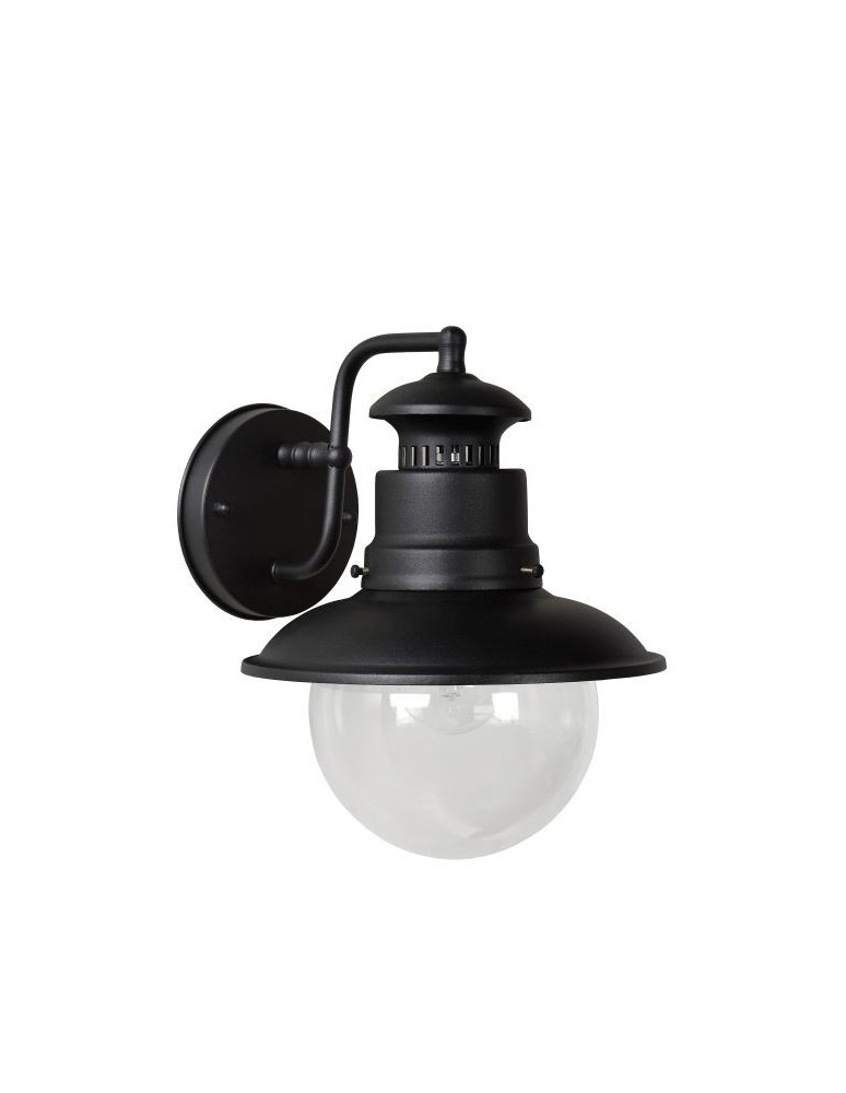 Lucide FIGO kinkiet IP44 E27 L24 W21 H27cm czarny 11811/01/30