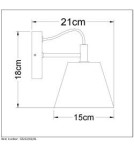 Kinkiety - Lucide POSSIO Ścienna E14 15cm H1 03213/01/41 - produkt 5