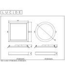 Plafony - Lucide TENDO-LED Plafon Square 07106/18/31 - produkt 15