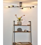 Lampy sufitowe loftowe - industrialne - Lucide LESTER Plafon Light 6xE27 100/75/20cm Czarny 21112/06/30 - produkt 8