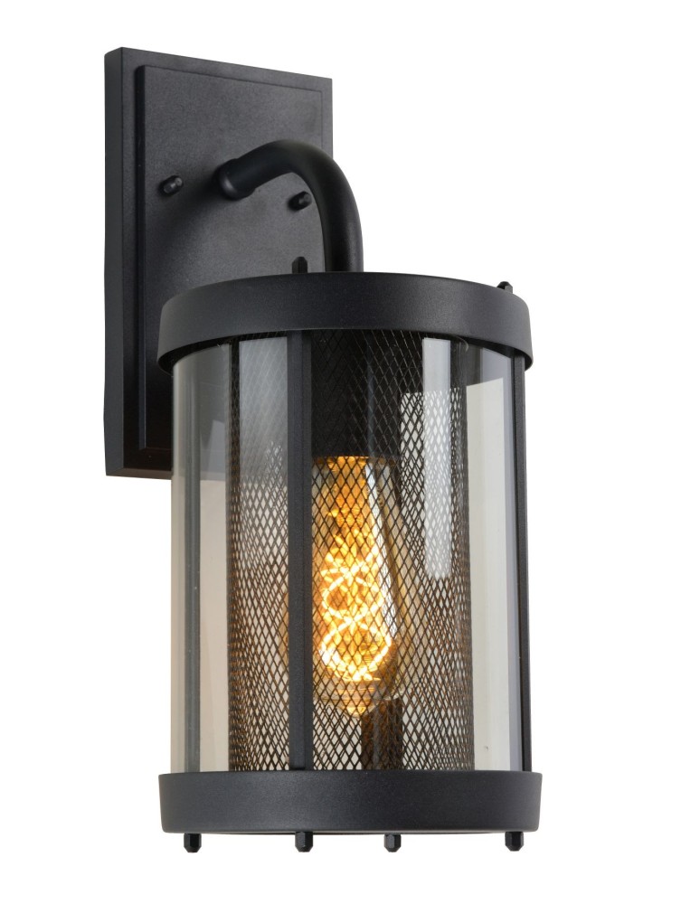 Lucide MAKKUM Ścienna IP23 E27 H38cm Czarny 29826/01/30