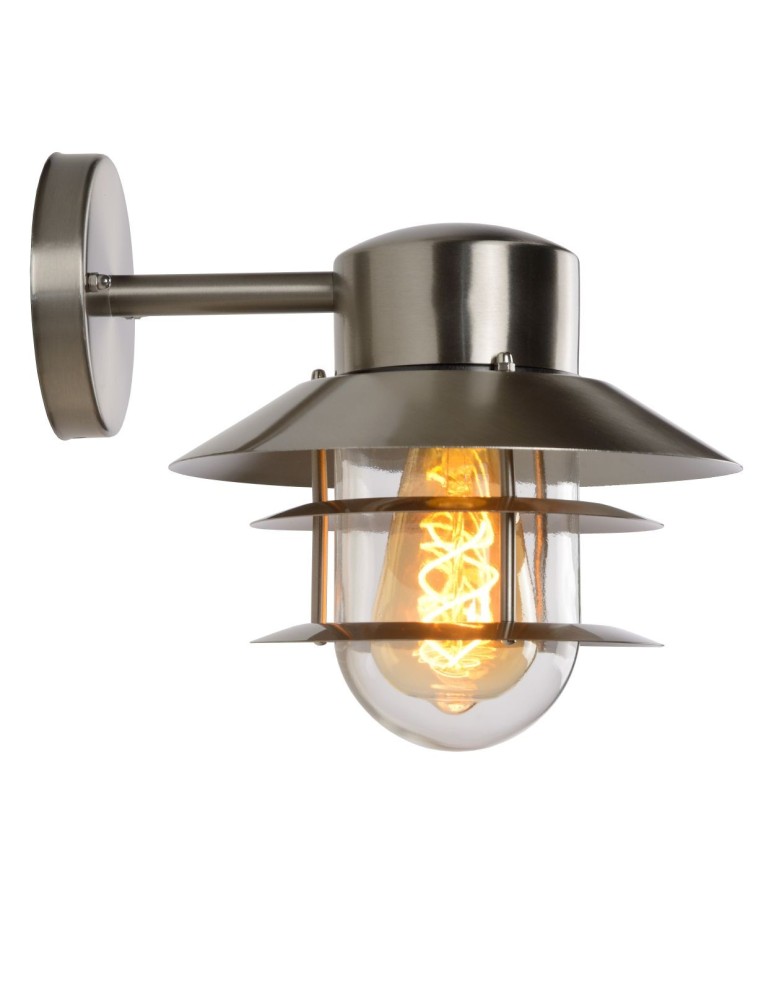Lucide ZICO Ścienna IP44 - 1x E27 - Satin Chrom 11874/01/12