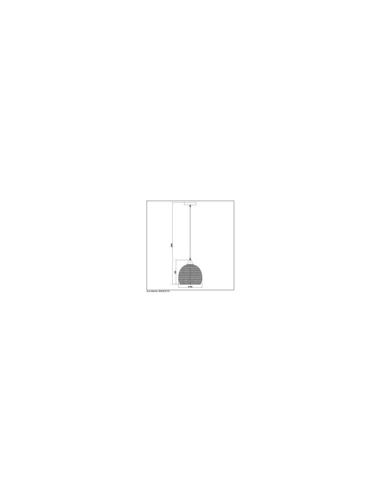 Lucide MESH Wisząca E27 22cm H 20cm 43404/22/30