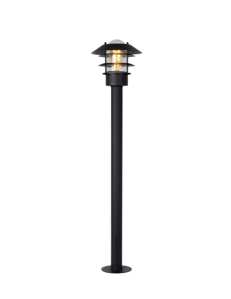 Lucide ZICO Lantern IP44-1xE27 H100 D21.8 Czarny 11874/99/30