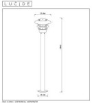 Lampy ogrodowe stojące - Lucide ZICO Lantern IP44-1xE27 H100 D21.8 Czarny 11874/99/30 - produkt 12