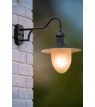 Kinkiety zewnętrzne - Lucide ARUBA 1xE27 Frost Glass/Czarny  11871/01/30 Kinkiet - produkt 8