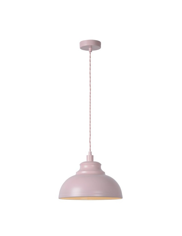 Lampy wiszące różowe - Lucide ISLA Wisząca E14 D29 H22cm Pi 34400/29/66 - produkt kolory-swiatla.pl 1