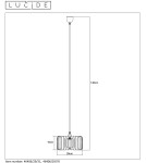 Lampy wiszące boho - Lucide ETTA Wisząca E27 29cm H16cm W 46406/29/76 - produkt 8