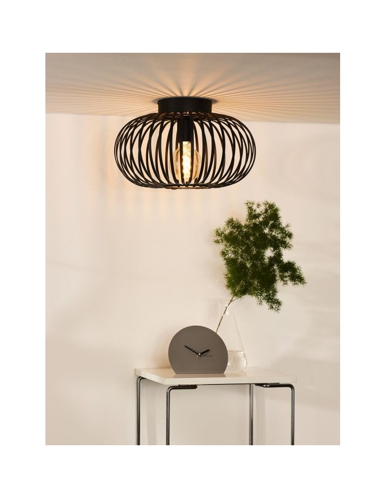 Lucide MANUELA Plafon Light 1xE27 40cm Czarny 78174/40/30