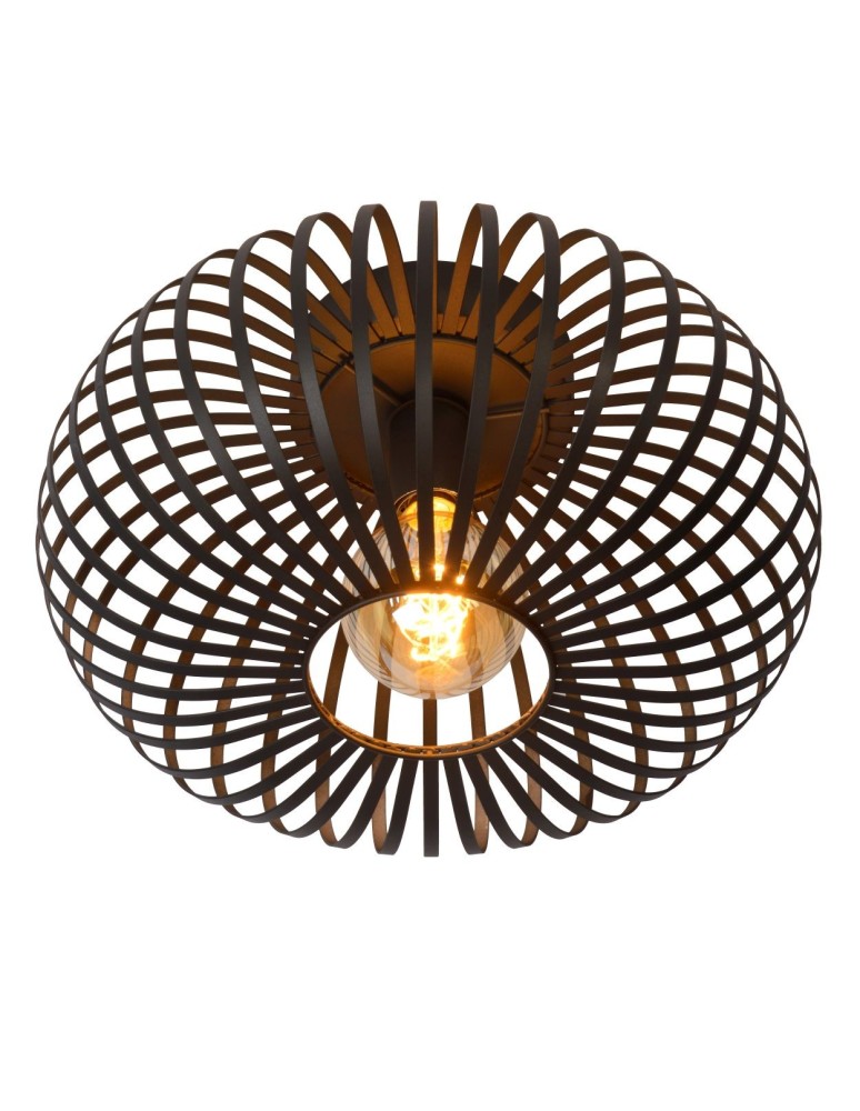 Lucide MANUELA Plafon Light 1xE27 40cm Czarny 78174/40/30
