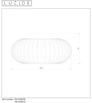 Lampy sufitowe - Lucide MANUELA Plafon Light 1xE27 40cm Czarny 78174/40/30 - produkt 11