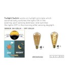 Żarówki Edisona LED E27 230V - Lucide LED Żarówka 1xE27 bursztynowy 49034/04/62 - produkt 4