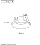 Lampy podtynkowe hermetyczne - Lucide ZIVA Wpust 1xGU10 czarny 09923/01/30 - produkt 4