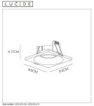 Lampy podtynkowe hermetyczne - Lucide ZIVA Wpust 1xGU10 czarny 09924/01/30 - produkt 4
