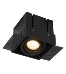 Lampy podtynkowe bezramkowe - trimless - Lucide TRIMLESS Wpust 1xGU10 czarny 09925/01/30 - produkt 3