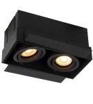Lampy podtynkowe bezramkowe - trimless - Lucide TRIMLESS Wpust 2xGU10 czarny 09925/02/30 - produkt 3