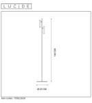 Lampy podłogowe - Lucide PHILON Podłogowa lampa do czytania 2xE27 79781/10/30 - produkt 7