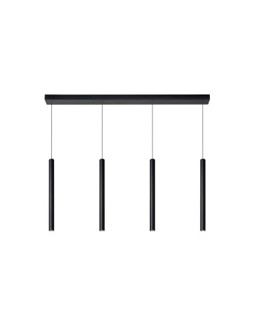Lucide LORENZ Lampa wisząca 4xE27 czarny 74403/04/30
