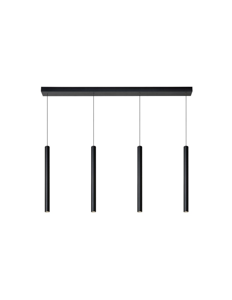Lucide LORENZ Lampa wisząca 4xE27 czarny 74403/04/30
