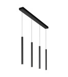 Lampy wiszące rurki - Lucide LORENZ Lampa wisząca 4xE27 czarny 74403/04/30 - produkt 6