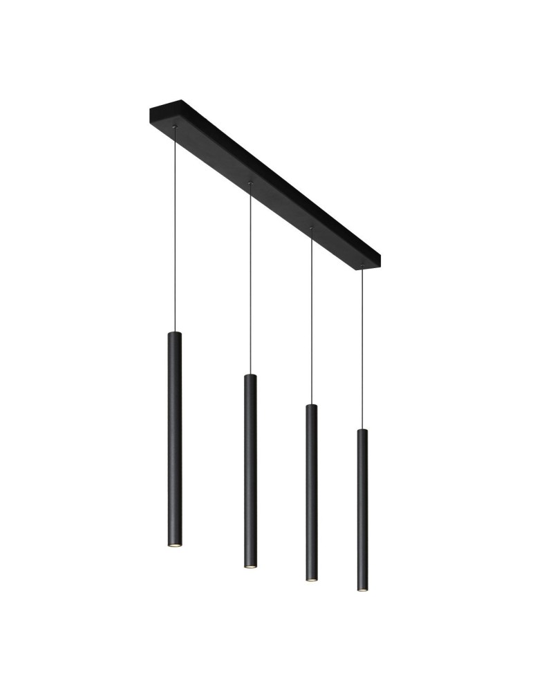 Lucide LORENZ Lampa wisząca 4xE27 czarny 74403/04/30