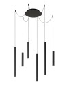 Lucide LORENZ Lampa wisząca 6xE27 czarny 74403/06/30