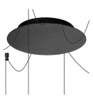 Lampy wiszące pająki - Lucide LORENZ Lampa wisząca 6xE27 czarny 74403/06/30 - produkt 5