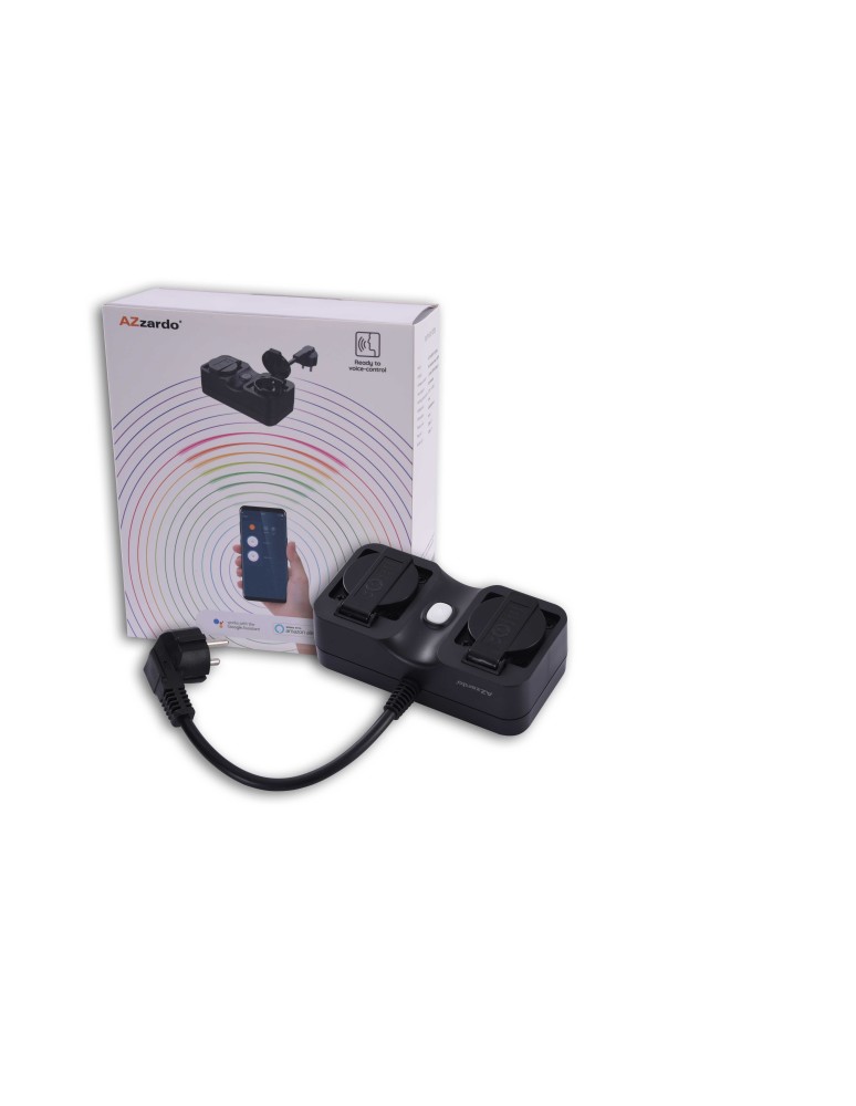 AZZARDO SMART Listwa zasilająca zewnętrzna WiFi 16A IP44 AZ3223