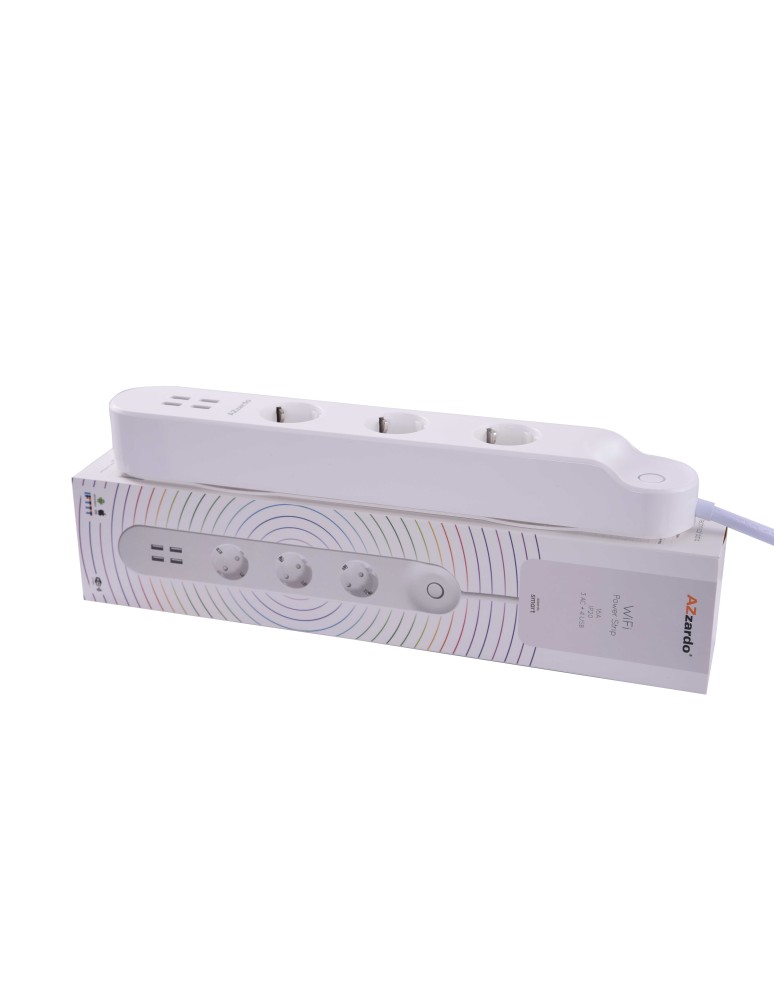 AZZARDO SMART Listwa zasilająca WiFi+USB 32A AZ3477