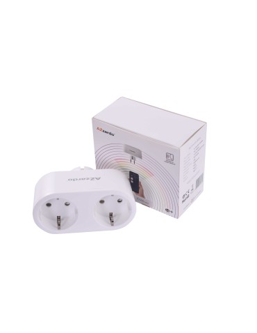 AZZARDO SMART WiFi Podwójne Gniazdo 16A Białe AZ3476