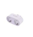 AZZARDO SMART WiFi Podwójne Gniazdo 16A Białe AZ3476 AZZARDO SMART WiFi Podwójne Gniazdo 16A Białe AZ3476