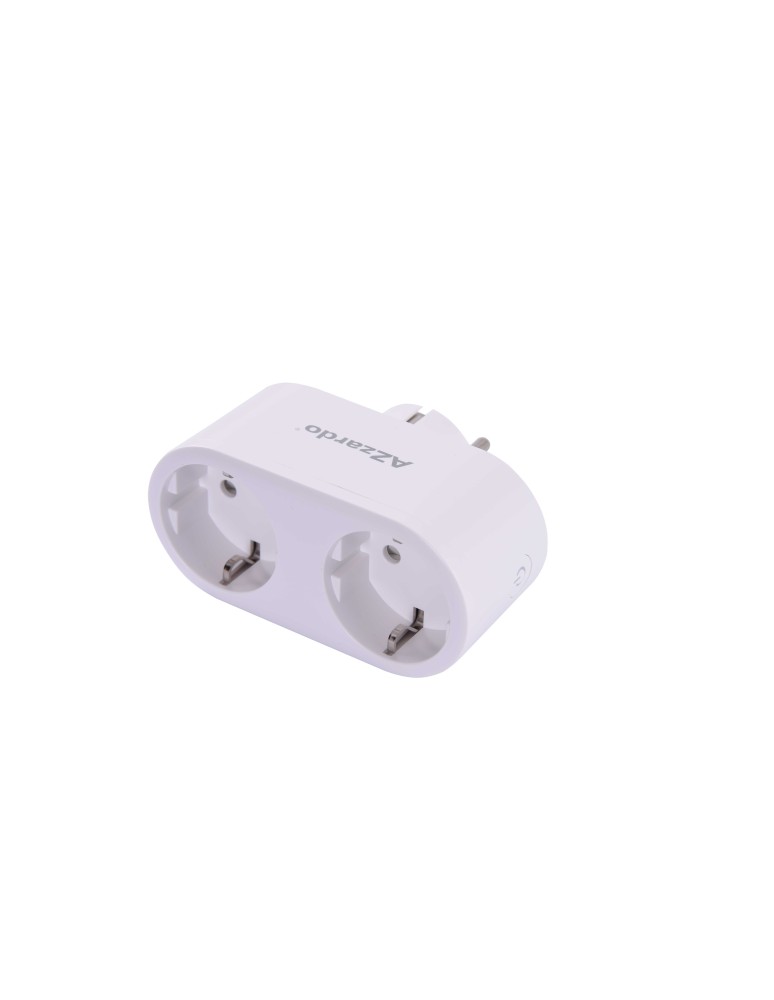 AZZARDO SMART WiFi Podwójne Gniazdo 16A Białe AZ3476 AZZARDO SMART WiFi Podwójne Gniazdo 16A Białe AZ3476