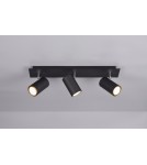 Lampy sufitowe reflektory - TRIO MARLEY  Sufitowa 3xGU10 czarny 802400332 - produkt 1